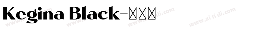 Kegina Black字体转换
